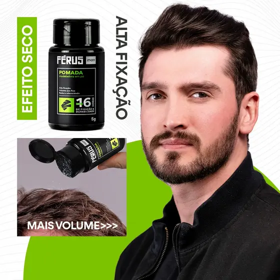 Pomada Modeladora Cabelo em Pó Férus Man 5g