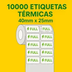 Kit 10 Mil Etiquetas 40x25 Termica Full Adesiva  2 Colunas etiqueta Mercado Envios Kit 5 rolos