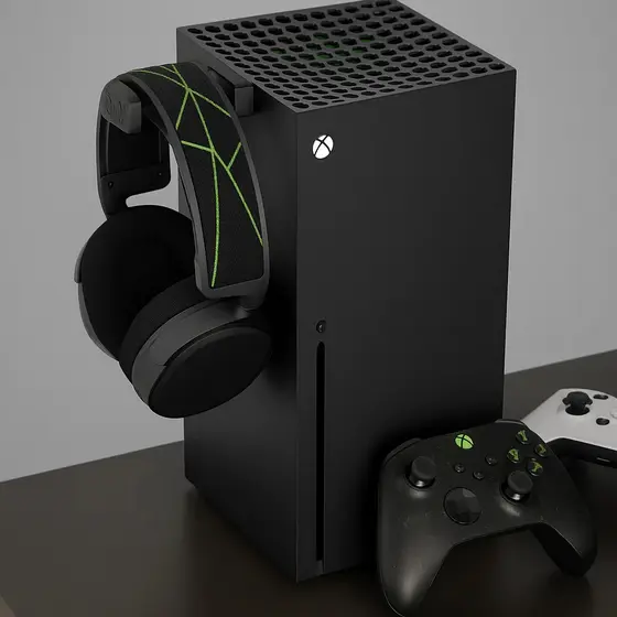 Apoiador Fone Ouvido Xbox Series X Videogame Console Games Suporte Organizador Gamer Prático Funcional Acessórios
