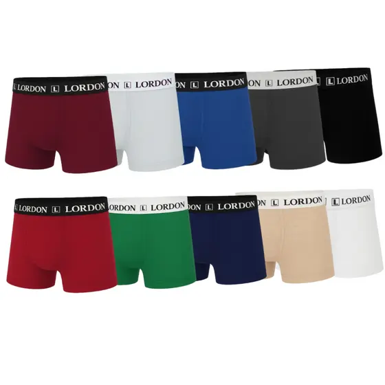 Kit 10 Cuecas Boxer Infantil Algodão Cotton Cores Sortidas Meninos