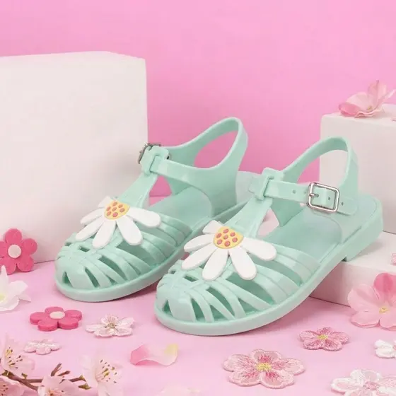 Sandália Infantil Menina Glitter Sola Antiderrapante Leve Confortável