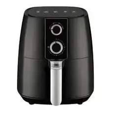 Fritadeira Airfryer Elétrica Com Timer 4,5L Preto 127V ou 220V Air fryer Panela Frita Sem Óleo