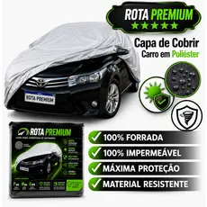 Capa para Cobrir Carro Forrada Protege 100% Impermeável Contra Raios Solares Uv Chuva Geada Sol