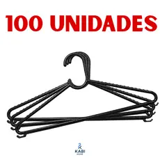 Cabides de Roupa Preto Reforçados Atacado e Lojista