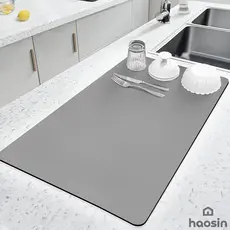 Tapete Mágico Escorredor Louca Luxo Couro Absorvente 60x40