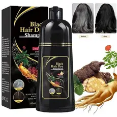 Shampoo Tonalizante Preto 3 em 1 com Ervas 100ml para Cabelo 1 Unidade