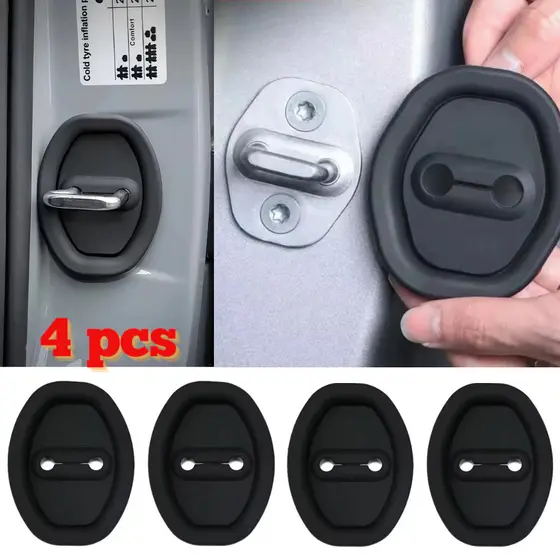 Kit de 4 peças Amortecedor de Fechadura Borracha Protetor Porta Do Carro Batente Anti Impacto Colisão Veicular Universal