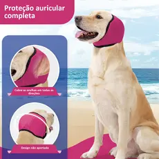 Capuz Calmante para Cães, Anti-susto, Anti-relâmpago, à Prova d'água, Verão, Natação, Protetores de Orelha à Prova D'águ