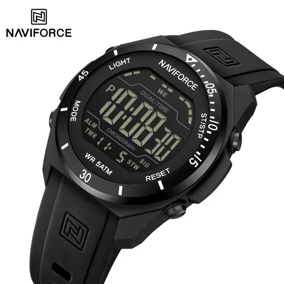 Relógio Digital Masculino NAVIFORCE 7138 : Presente Esportivo Elegante , Refinado E Casual