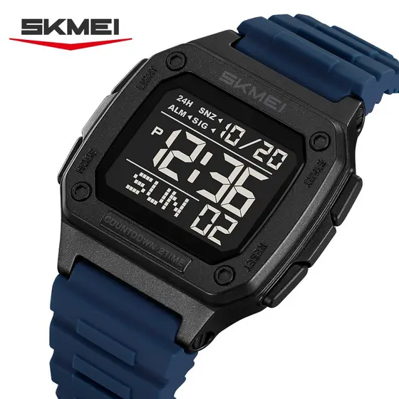 SKMEI 2456 Relógio De Quartzo Masculino Moda Casual Esportivo Silicone Presente