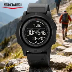 SKMEI 2639 Relógio Digital Esportivo Masculino Elegante Casual Com Mostrador Grande E Pulseira De TPU Para Presente