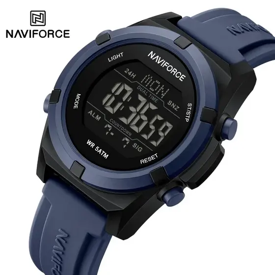 Relógios Digitais Masculinos NAVIFORCE 7127 : Presentes De Silicone Elegantes , Casuais E Esportivos