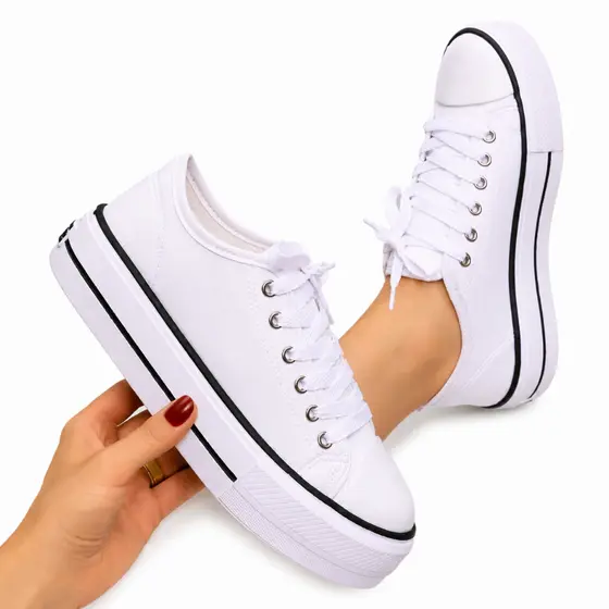 Tenis Feminino casual plataforma Sola Alta elegante All Promoção Lançamento