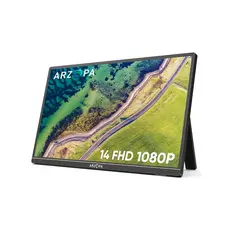 Monitor Portátil , ARZOPA 14 " A1S FHD 1080P Tela Externa Com Alto-Falantes Duplos Segunda Para Laptop PC Telefone Xbox 