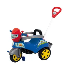 Triciclo Maral Passeio e Pedal Infantil Baby City Patrol
