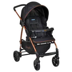 Carrinho de Bebê Burigotto Ecco Preto Cobre Capota Removível