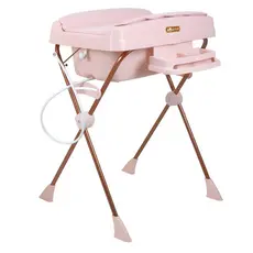 Banheira de Bebê Burigotto Millenia+ Mon Amour Trocador Rosa