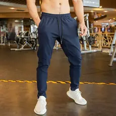 Calça Tactel Masculina com Elastano Esportiva Academia Casual com Zíper na Barra