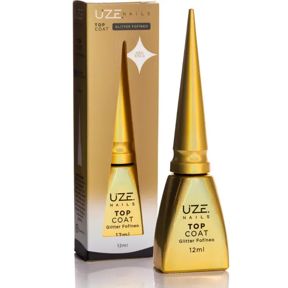 Top Coat Glitter Fofineo Uze Nails 12ml Unhas De Gel