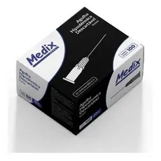 Agulha HiPodérmica Descartável 25x0,70mm - Medix Cx/100 Un