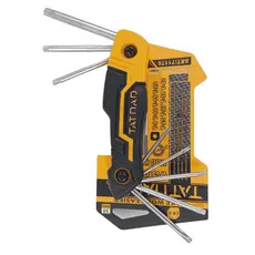 Jogo De Chaves Torx T9 A T40 Furo Guia Tipo Canivete Dobrável  Compacto, Resistente e Versátil