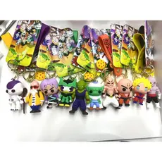 Chaveiro de desenho animado criativo Dragon Ball com bolsa de cartão de ônibus