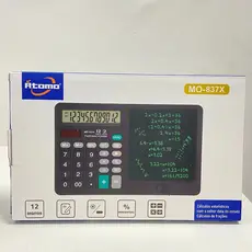 Calculadora 2 em 1 com bloco de notas portátil digital Anotações e cálculos