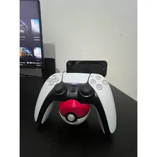 Suporte de Controle Pokebola Pokémon Universal PS5 Xbox Nintendo Switch Joystick Mesa Setup Gamer 3D