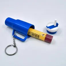 Chaveiro porta batom miniatura copo | hidratante labial | dinheiro | remédio | garrafinha rosqueavel | fitness