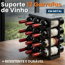 Adega De Vinho 12 Garrafas Porta Vinho Decorativo Suporte Para Vinho Suporte Para Garrafa De Vinho