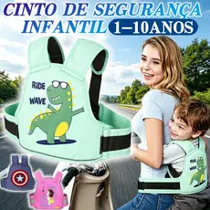 ​​Moto Colete de Cinto Segurança Proteção Infantil Anti-Queda Ajustável para Bicicleta Arnês Reflexivo Criança​​