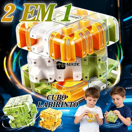 3D Cubo Mágico Pinball Labirinto Brinquedo Rolando Quebra-Cabeça Engaging Cérebro Teaser O Reconhecimento Espacial