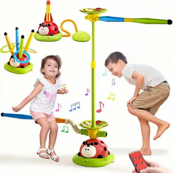 Máquina de esportes 5 em 1 Joaninha Corda de Pular e Brinquedos de Pulo para Crianças Brinquedo de Exterior Interativo