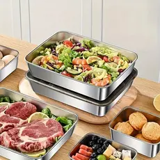 Pote Inox Hermético 2750ml Grande | Vasilha com Tampa para Armazenamento e Marmita