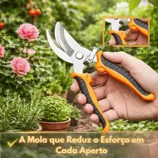 Tesoura Poda Super Afiada - Jardinagem Profissional Tesoura de Poda - Trava de segurança