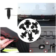 190pcs 6 Tamanhos Peças De Carro Clipe De Fixação Kit De Plástico Pára-Choques Híbridos