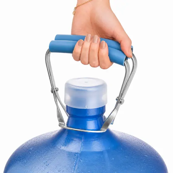 Pegador De Galão Água 10 E 20 Litros Metal Resistente e Proteção Emborrachada