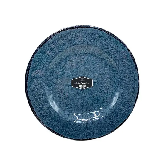 Conjunto Pratos De Melamina Sobremesa Raso 22cm Bellagio Resistente Não Quebra Uso Diário Hotel