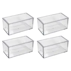 Caixa Acrílica Transparente Com Tampa 7x3cm Artesanato Lembrancinha Aniversario