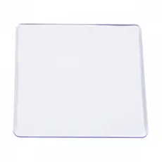 Base Acrílica Incolor Plástico Resistente 7x7 Corte Ideal Para Artesanato Biscuit 50 unidades