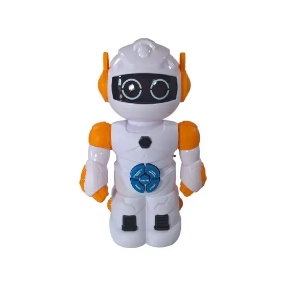 Brinquedo Super Robo Futurista Ciborg Fala Ingles Anda Diversão Infantil Presentear Filhos