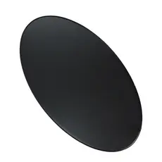 Conjunto De Bases Acrílicas Cor Preta 14x8cm 10x6cm Oval Artesanato Biscuit Faça Voce Mesmo