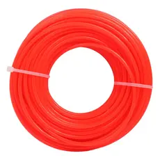 Fio de Nylon Rolo 15 Metros Fio Redondo 3mm Roçadeiras Jardim Cortador De Grama Aparador