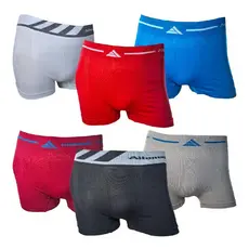Cueca Boxer Lisa Sortida P Altomax Masculina Sem Elástico Poliéster Escolher Tamanho Cor