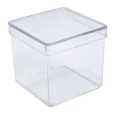 Caixinha Acrílico Transparente 6x6 Quadrada Lembrancinha Festa Aniversário Casamento Personalizável