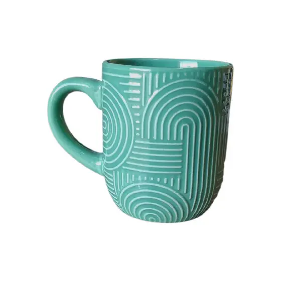 Caneca De Cerâmica 330ml Frankfurt Mesa Posta Café Da Manhã Achocolatado Capuccino Cores Diversas