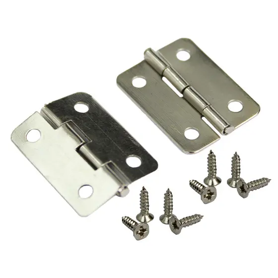 Dobradiças Metal 2,2x1,5cm Mini Dobradiça Para Móveis Pequenos Artesanato Premium Caixa de MDF