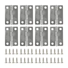 Dobradiça Metal 3,6x2,5cm Reforçada Para Porta De Armário Pequeno Artesanato Baús Zincada Caixa