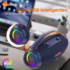 Basike Caixa Som Tws 80w Estéreo Alta Hifi Ajuste Graves / AgudosPode carregar o telemóvel
