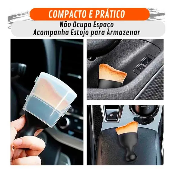 Escova Multifuncional  Para Maquiagem Carro Limpeza Pincel Macio Em Forma De Taça De Vinho